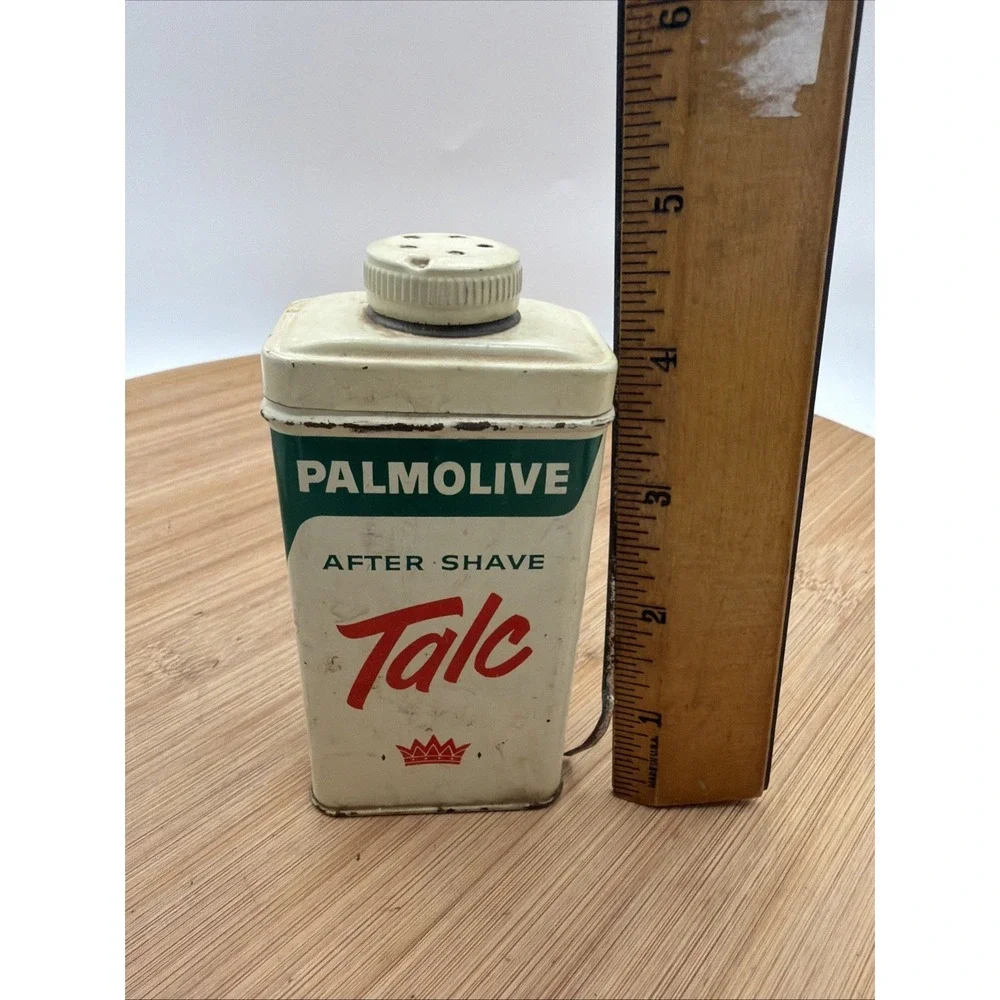 VINTAGE PALMOLIVE AFTER SHAVE TALC Mostly FULL CAN‎ CIRCA 1950'S